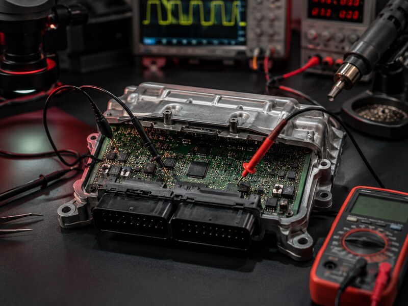 Diagnóstico de una centralita electrónica en el laboratorio de Autokeys